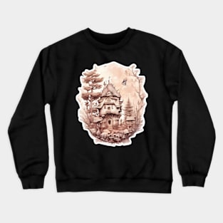 Mushroom House Crewneck Sweatshirt